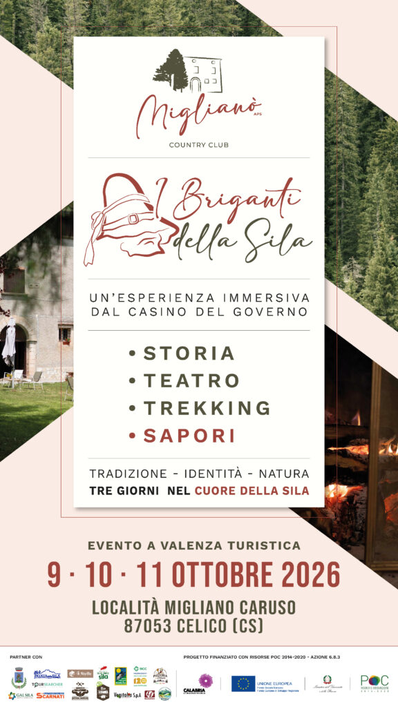 I Briganti della Sila, evento immersivo a Celico dal 9 all'11 ottobre 2026